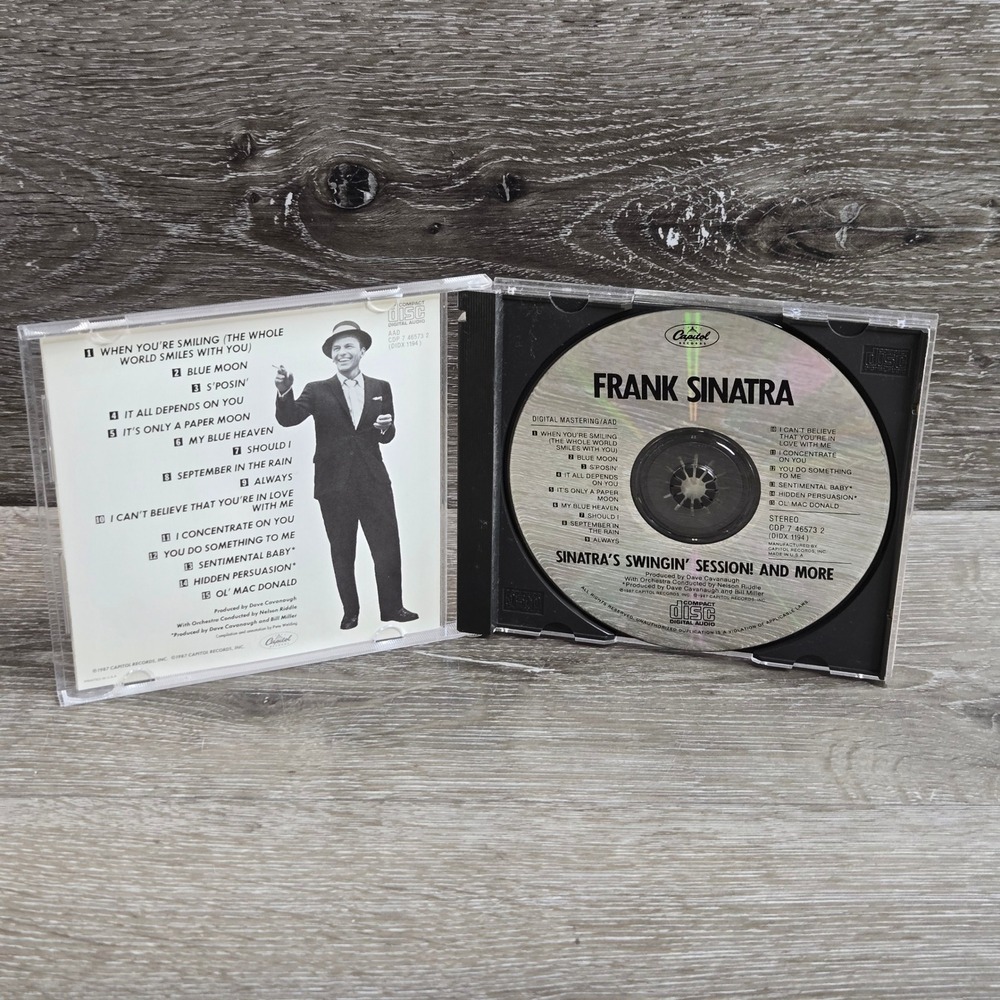 Frank Sinatra CDP 7 46573 2 Sinatras Swingin Session And More CD Album Tested - Picture 2 of 3